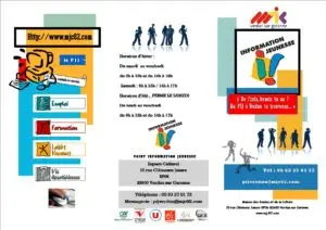 Plaquette Info Jeunesse (recto)