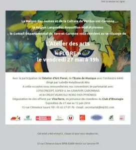 Invitation Vernissage Exposition